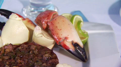 Belizean cuisine on restaurant table Video stock 57814308