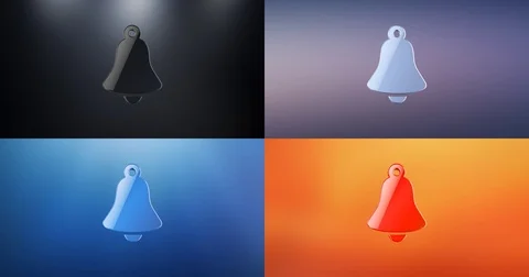 Bell 3d Icon Stock Footage 69779455