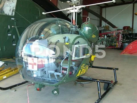 Bell 47 Helicopter Stock Photos