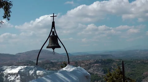 Bell and cross Stock Footage 8825375