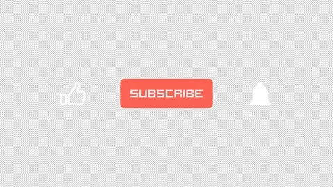 Like bell and subscribe transparent pop-up Stock Footage 137965427