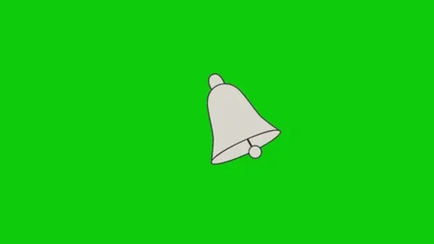 Bell animation on green screen Stock-Footage 331937104