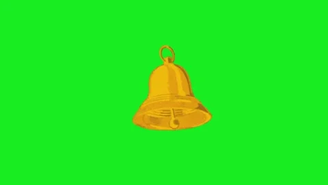 Bell animation on green screen 库存影片 332992670