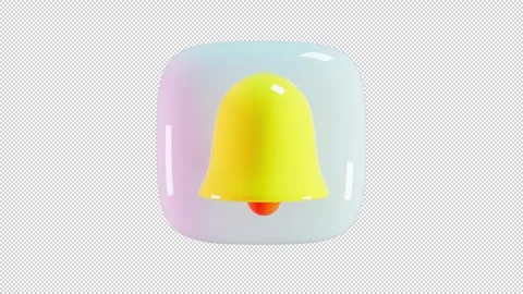 Bell animation on the topic of emotions and reactions in social networks Stock Footage 251803953