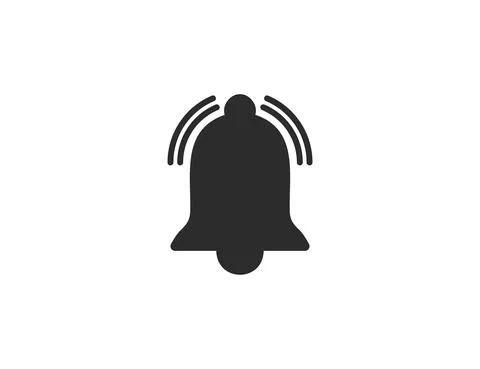 Bell, app, notification, alert icon. Vector illustration. Stock Illustration