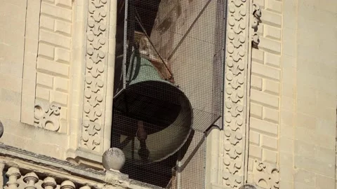 The bell of the bell tower of the cathedral of Lecce. Lecce, Salento, Puglia, It Stock Footage 148039313