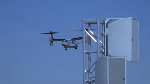Bell Boeing V-22 Osprey landing Stock Footage 87674080