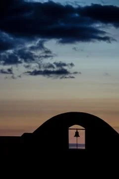 Bell in a building. Stock Photos