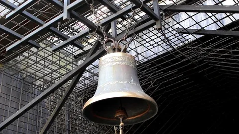 Bell on chains Video stock 101373902