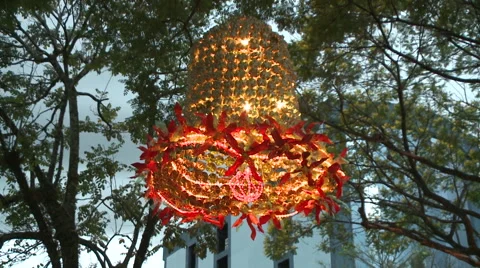 Bell Christmas decor 库存影片 56703607