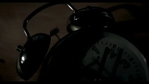 Bell clock dark Stock Footage 79687825