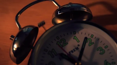 Bell clock high contrast Stock Footage 79687807