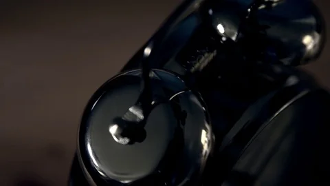 Bell clock. Night Stock Footage 79687846