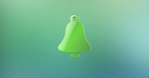 Bell Color 3d Icon Stock Footage 67103348