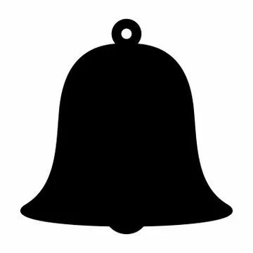 Bell dark silhouette Stock Illustration