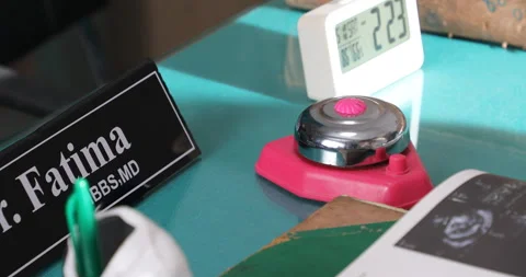 Bell on Doctor Table Stock Footage 281542091