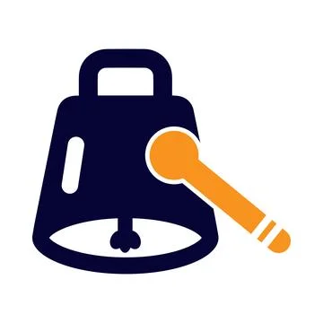 Bell, doorbell, ring, hand, bell ring doorbell hand bell icon Stock Illustration