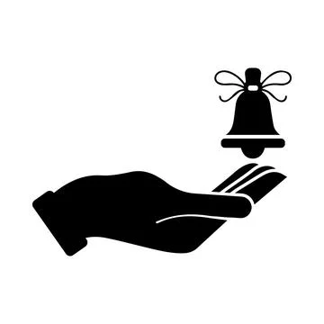Bell, doorbell, ring, hand, bell ring doorbell hand bell icon Stock Illustration