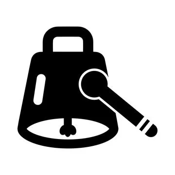 Bell, doorbell, ring, hand, bell ring doorbell hand bell icon Stock Illustration