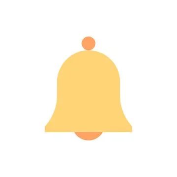 Bell Easter color icon. Simple color vector elements of religious holiday for ui Illustrazione stock