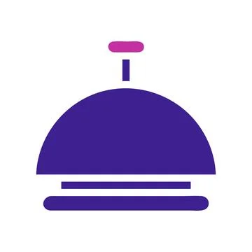 Bell Element solid blue pink easter illustration Stock Illustration