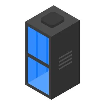 Bell elevator icon, isometric style Stock Illustration
