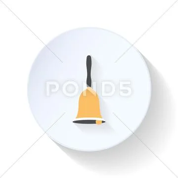 Bell flat icon Stock Illustration
