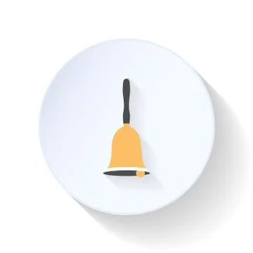Bell flat icon Stock Illustration