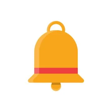 Bell flat icon Stock Illustration