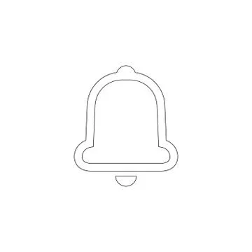 Bell. flat vector icon Stock Illustration
