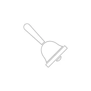 Bell. flat vector icon Stock Illustration