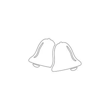 Bell. flat vector icon Stock Illustration