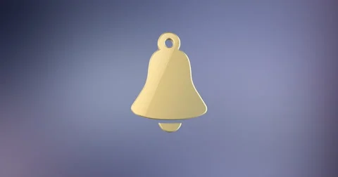 Bell Gold 3d Icon Stock Footage 67103299