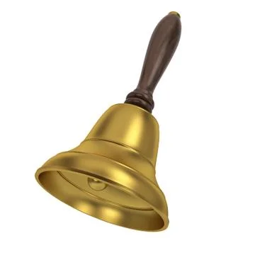 Bell with golden handle Stock Illustration