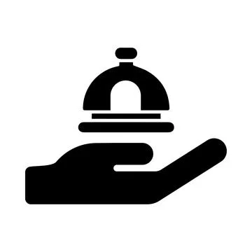 Bell, hotel, ring, hotel bell icon Stock Illustration
