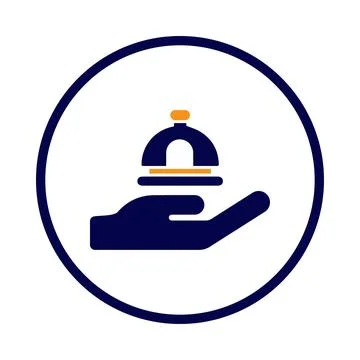 Bell, hotel, ring, hotel bell icon Stock Illustration