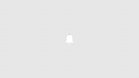 Bell icon animation. Ringing bell icon (subscribing to notifications). Stock-Footage 203372169