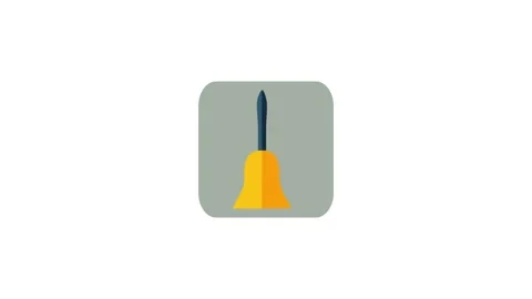 Bell icon animation for video motion graphics Stock Footage 149934572