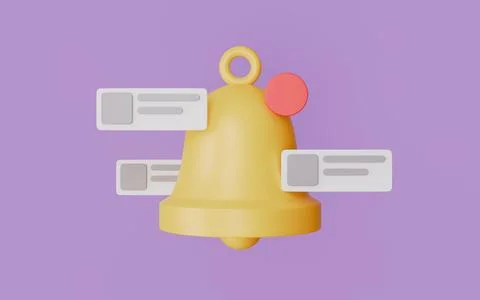 Bell icon with a chat message, Social media chat message notification Stock Illustration