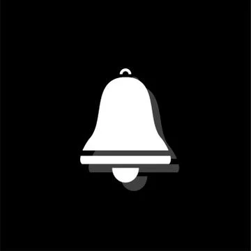 Bell icon flat Stock Illustration