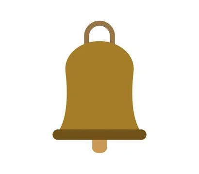 Bell icon illustrated in vector on white background Stock Illustration