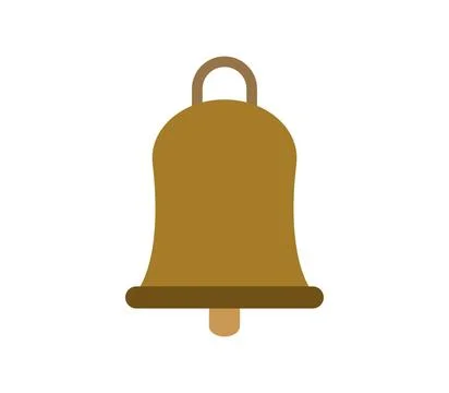 Bell icon illustrated in vector on white background bell icon illustrated ... Foto stock