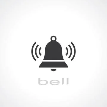 Bell icon Illustrazione stock