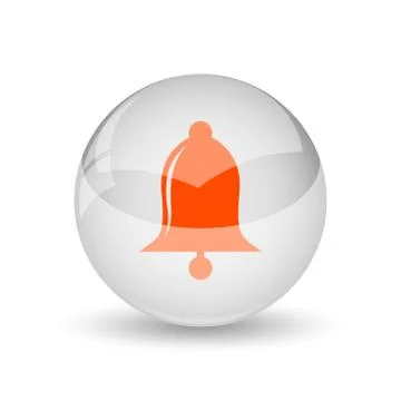 Bell icon. Internet button on white background.. Stock Illustration
