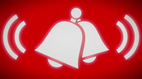Bell icon. looping. Stock Footage 59971378
