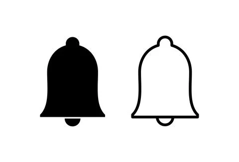 Bell Icon set. Notification icon for your web site design Illustrazione stock