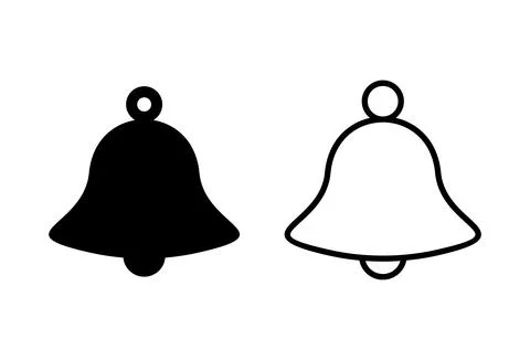 Bell Icon set. Notification icon for your web site design Stock Illustration