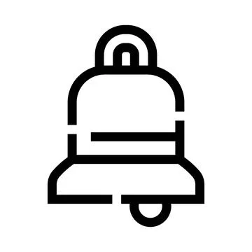 Bell icon signaling notification, alert, and reminder Stock Illustration