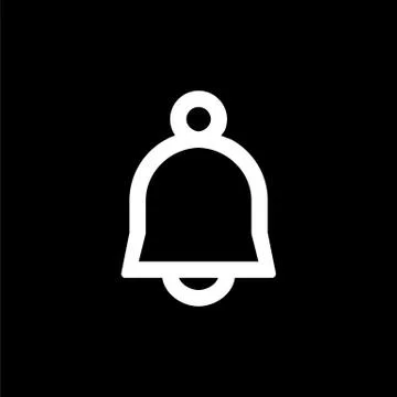 Bell icon for simple flat style ui design Stock Illustration