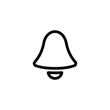 Bell icon symbol Illustrazione stock